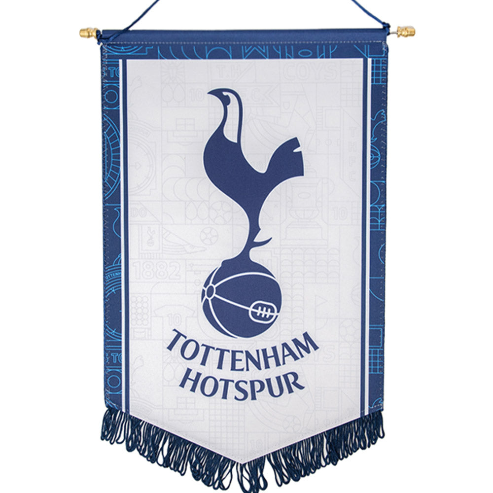 SPURS White And Navy Pennant
