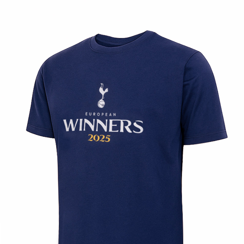 SPURS European Winners 2025 เสื้อยืดผู้ชาย