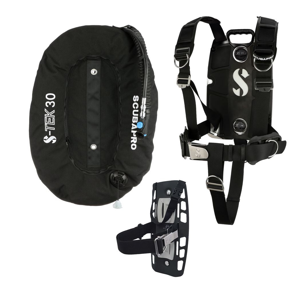 Scubapro S-Tek Pro System Packaged Sets with Stainless Steel Back Plate - 1