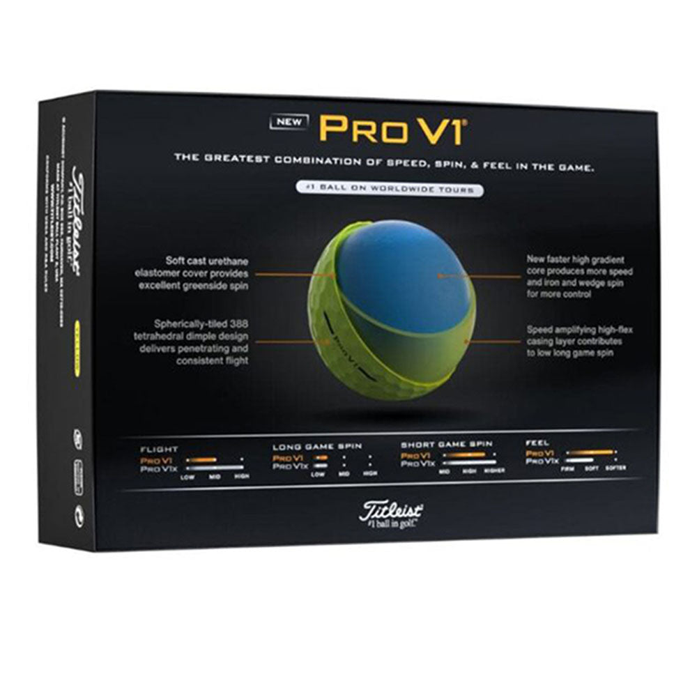 TITLEIST 2025 Pro V1 Golf Balls (12 Balls Pack)