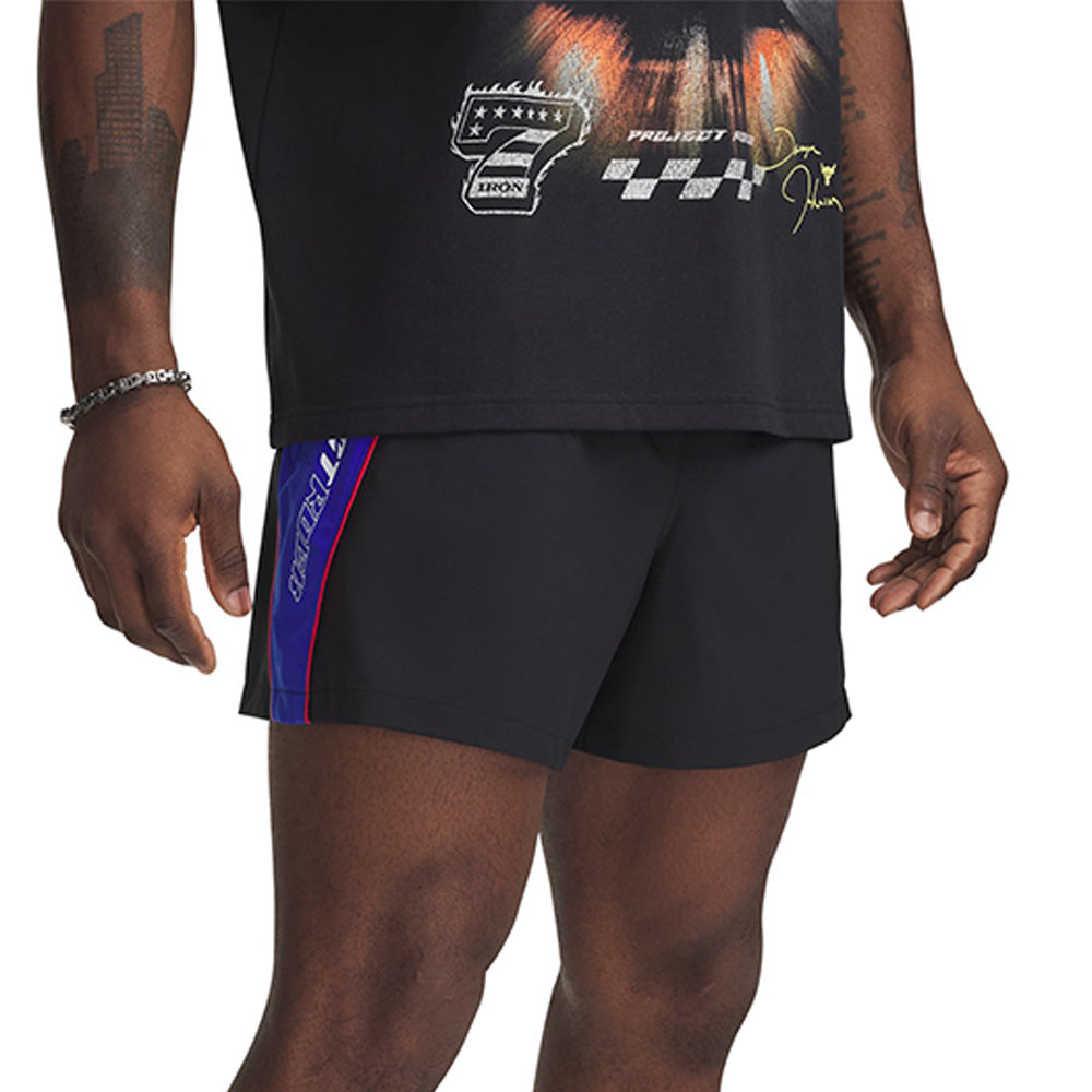 UNDER ARMOUR Project Rock Woven Colorblock กางเกงออกกำลังกายขาสั้นผู้ชาย