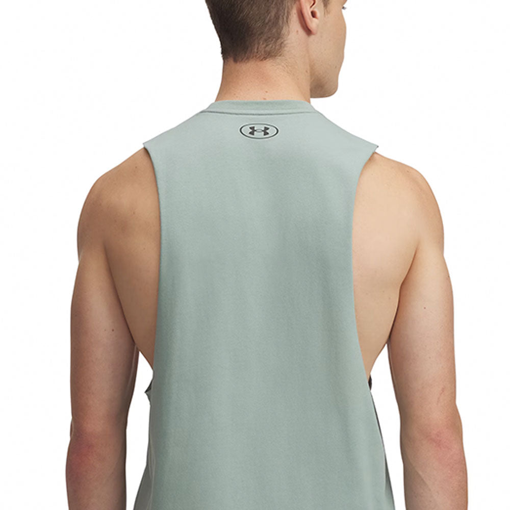 UNDER ARMOUR Left Chest Cut-Off เสื้อกล้ามออกกำลังกายผู้ชาย
