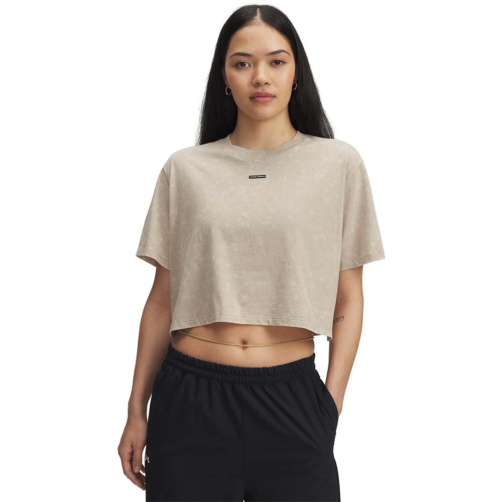UNDER ARMOUR Wash Logo Boxy Crop Women's Training T-Shirt