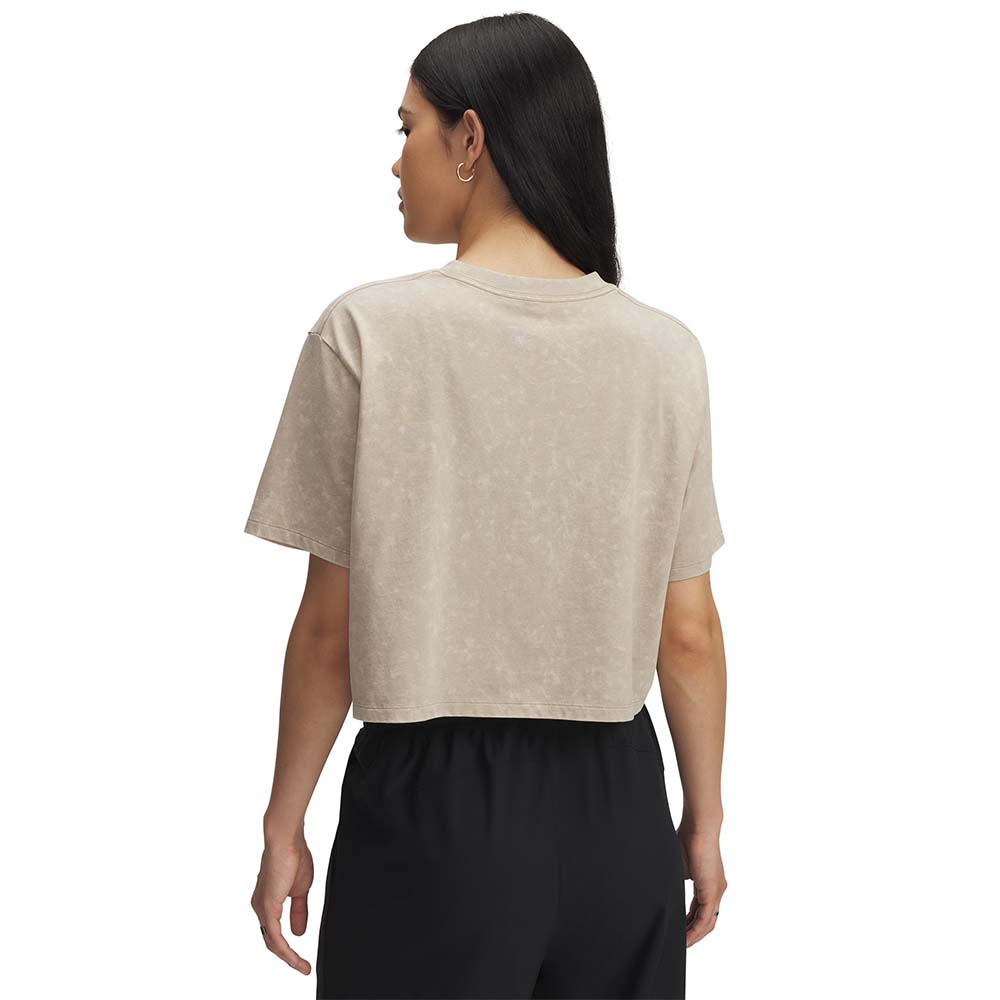 UNDER ARMOUR Wash Logo Boxy Crop Women's Training T-Shirt