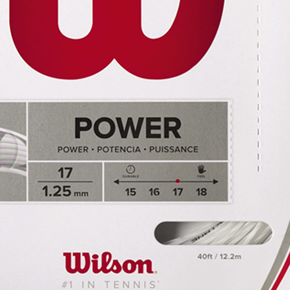 WILSON Synthetic Gut Power 17 Tennis String (17g/1.25mm) - Supersports Thailand Supersports Thailand