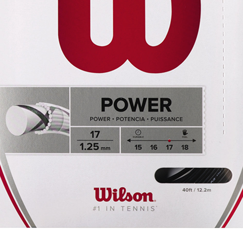WILSON Synthetic Gut Power 17 Tennis String (17g/1.25mm) - Supersports Thailand Supersports Thailand