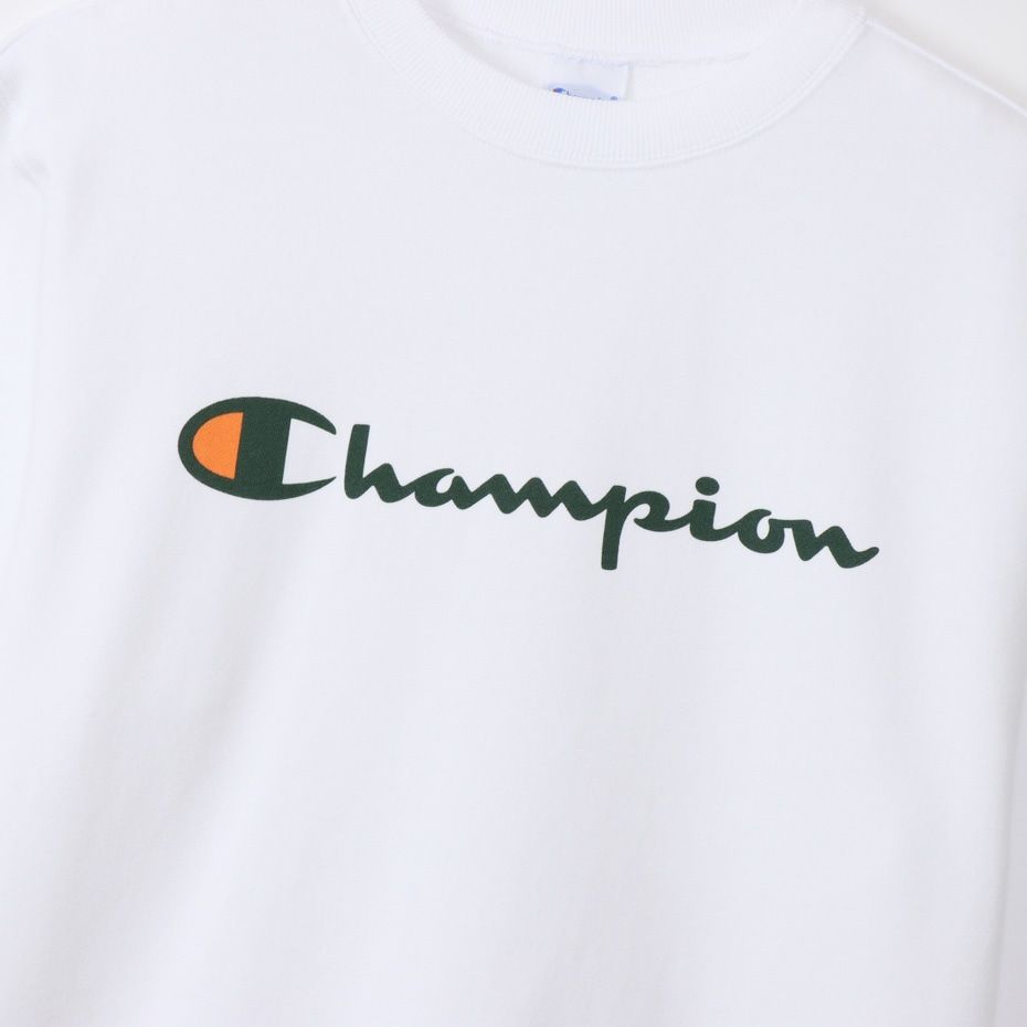 CHAMPION CREW NECK SWEATSHIRT เสื้อสเวตเชิ้ต ผู้ชาย C3-Y027-010 White - 1 Supersports Thailand