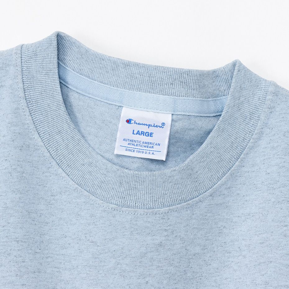 CHAMPION SHORT SLEEVE T-SHIRT เสื้อยืดทีเชิ๊ต ผู้ชาย C3-Z309-340 Blue - 1 Supersports Thailand