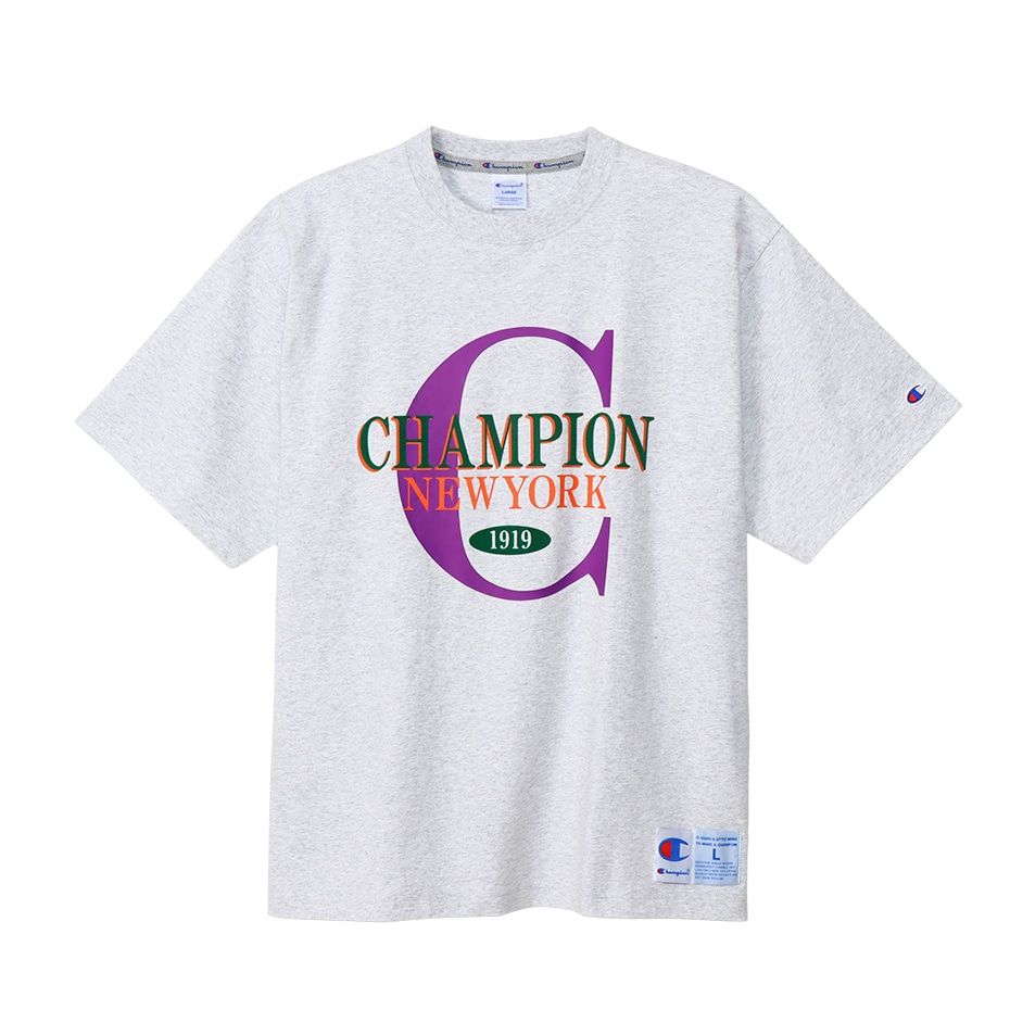 CHAMPION SHORT SLEEVE T-SHIRT เสื้อยืดทีเชิ๊ต ผู้ชาย C3-Z310-030 Grey - 1