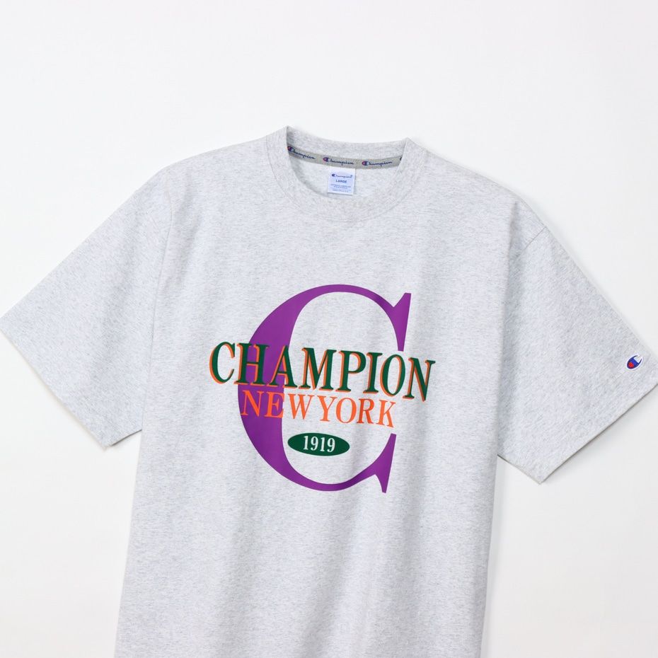 CHAMPION SHORT SLEEVE T-SHIRT เสื้อยืดทีเชิ๊ต ผู้ชาย C3-Z310-030 Grey - 1