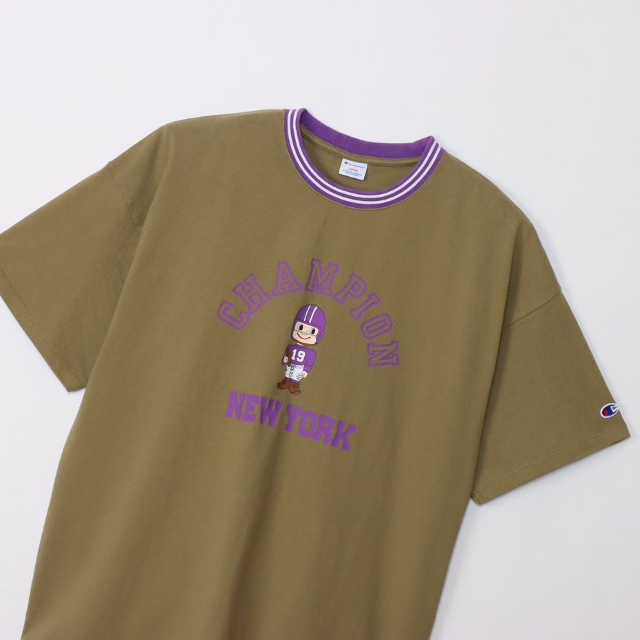 CHAMPION SHORT SLEEVE T-SHIRT เสื้อยืดทีเชิ๊ต ผู้ชาย C3-Z326-672 Green - 1 Supersports Thailand
