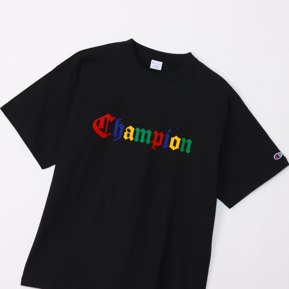 CHAMPION SHORT SLEEVE T-SHIRT เสื้อยืดทีเชิ๊ต ผู้ชาย C3-Z331-090 Black - 1 Supersports Thailand
