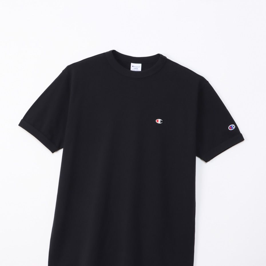 CHAMPION SHORT SLEEVE T-SHIRT เสื้อยืดทีเชิ๊ต ผู้ชาย C3-Z359-090 Black - 1 Supersports Thailand