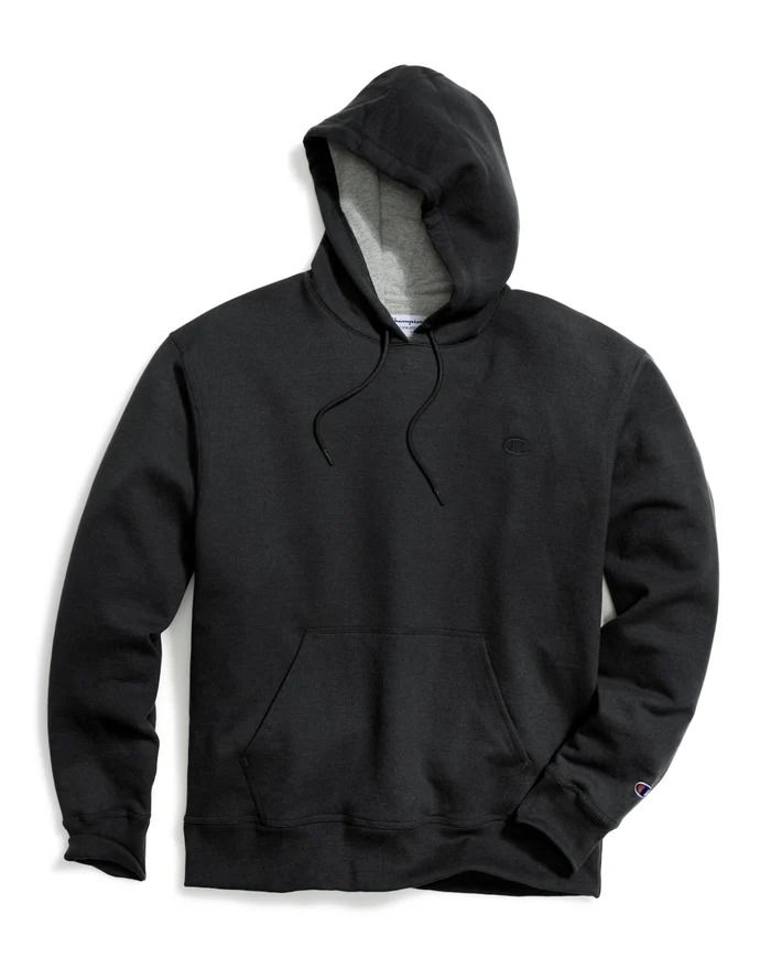 CHAMPION POWERBLEND HOODIE เสื้อฮู้ด ผู้ชาย S0889 407D55-003 Black - 1