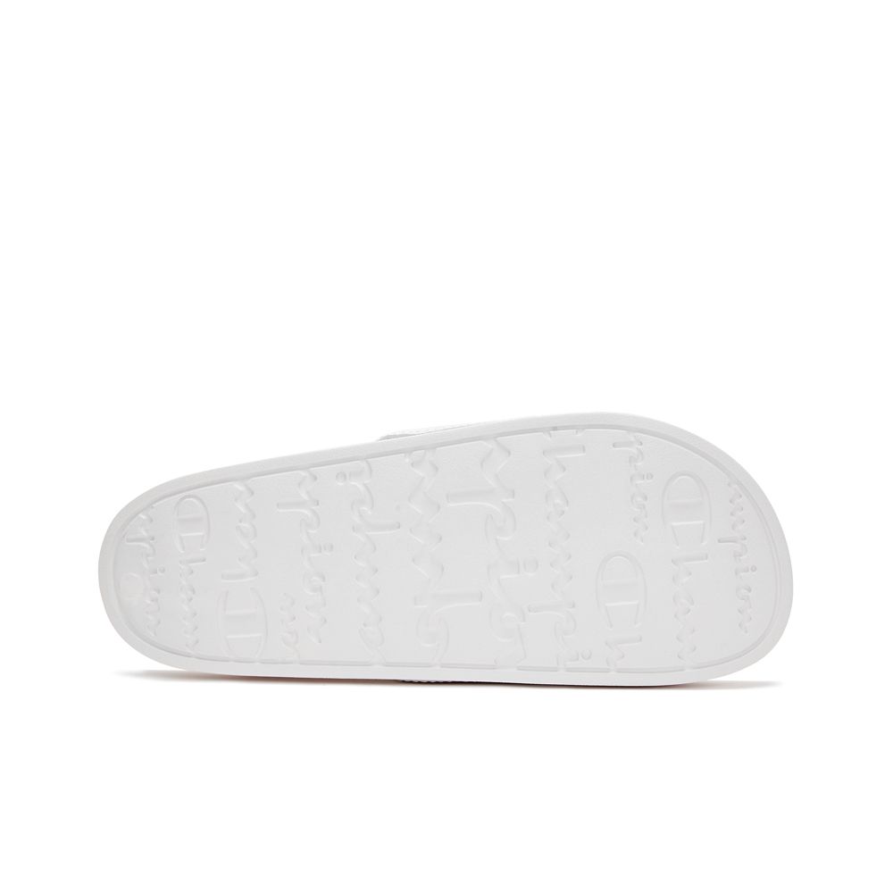 CHAMPION SLIDE C รองเท้าแตะแบบสวมผู้ชายและผู้หญิง U4AFASU01-A1 White - 1