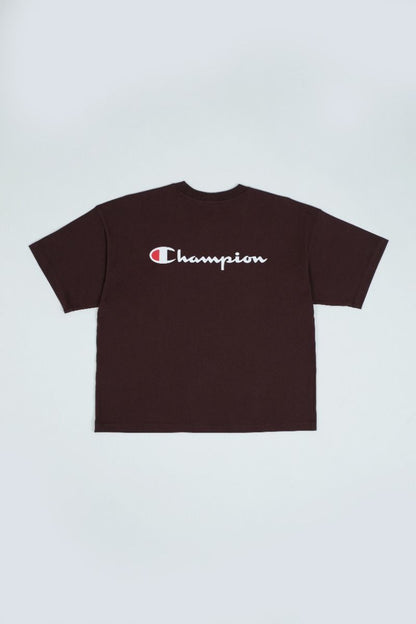 CHAMPION CREWNECK T-SHIRT เสื้อยืดทีเชิ๊ต ผู้หญิง 116624-MS548 Brown - 1