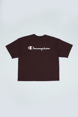 CHAMPION CREWNECK T-SHIRT เสื้อยืดทีเชิ๊ต ผู้หญิง 116624-MS548 Brown - 1