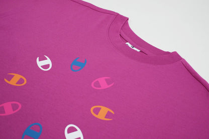 CHAMPION CREWNECK T-SHIRT เสื้อยืดทีเชิ๊ต ผู้หญิง 116645-PS044 Pink - 1