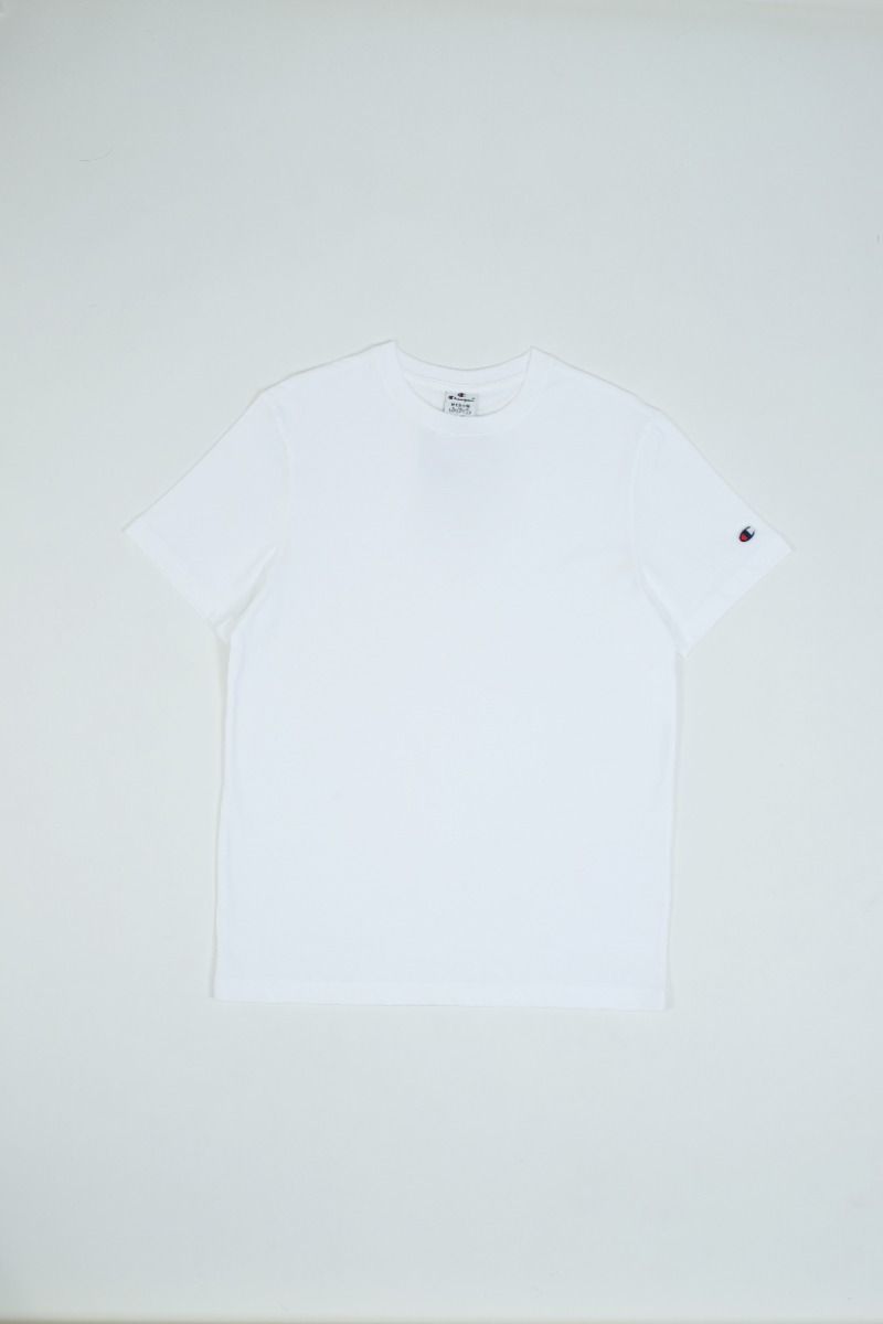 CHAMPION CREWNECK T-SHIRT เสื้อยืดทีเชิ๊ต ผู้หญิง 117207-WW001 White - 1 Supersports Thailand