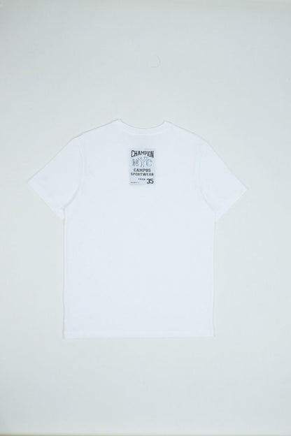 CHAMPION CREWNECK T-SHIRT เสื้อยืดทีเชิ๊ต ผู้หญิง 117207-WW001 White - 1
