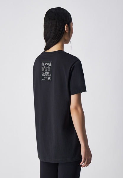 CHAMPION CREWNECK T-SHIRT เสื้อยืดทีเชิ๊ต ผู้หญิง 117207-ES510 Black - 1