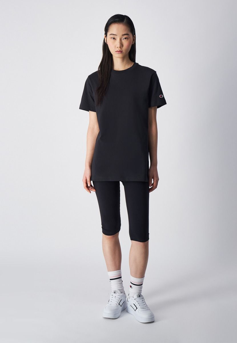 CHAMPION CREWNECK T-SHIRT เสื้อยืดทีเชิ๊ต ผู้หญิง 117207-ES510 Black - 1