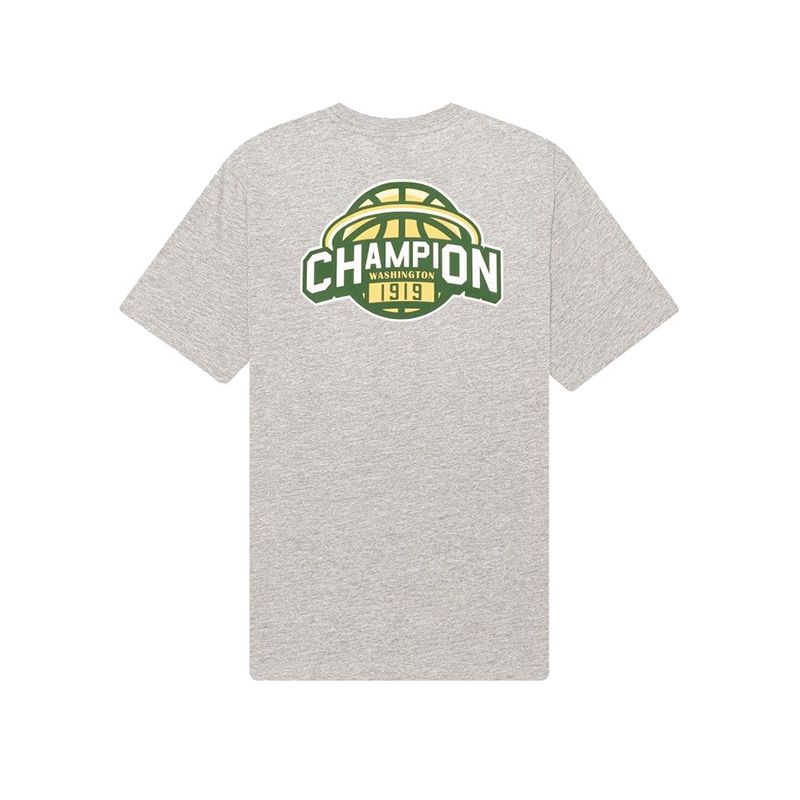 CHAMPION CREWNECK T-SHIRT เสื้อยืดทีเชิ๊ต ผู้ชาย 215716-EM006 Grey - 1