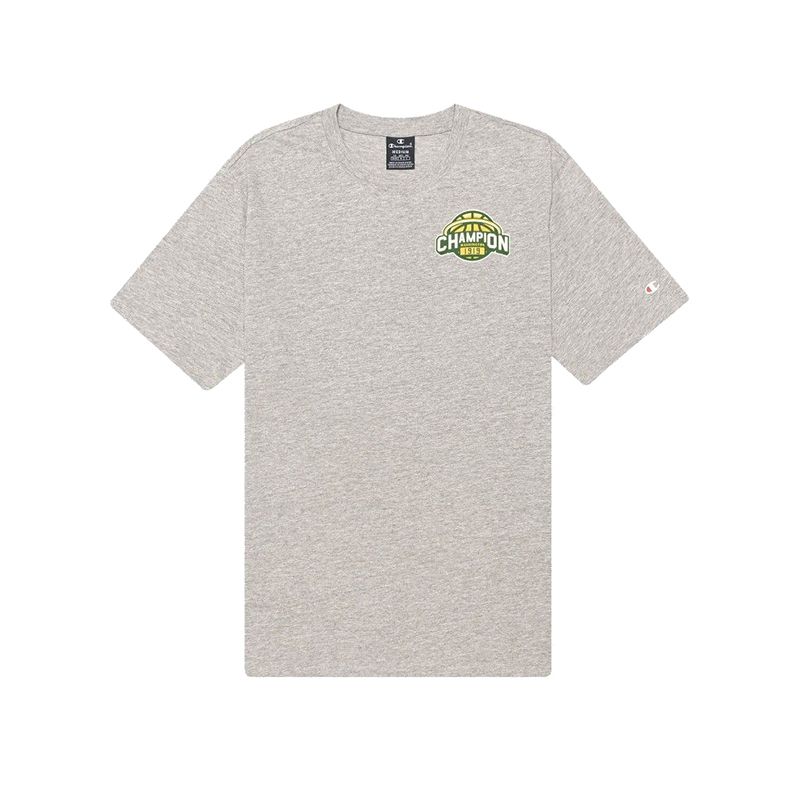 CHAMPION CREWNECK T-SHIRT เสื้อยืดทีเชิ๊ต ผู้ชาย 215716-EM006 Grey - 1 Supersports Thailand