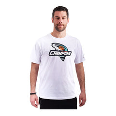 CHAMPION CREWNECK T-SHIRT เสื้อยืดทีเชิ๊ต ผู้ชาย 215715-WW001 White - 1