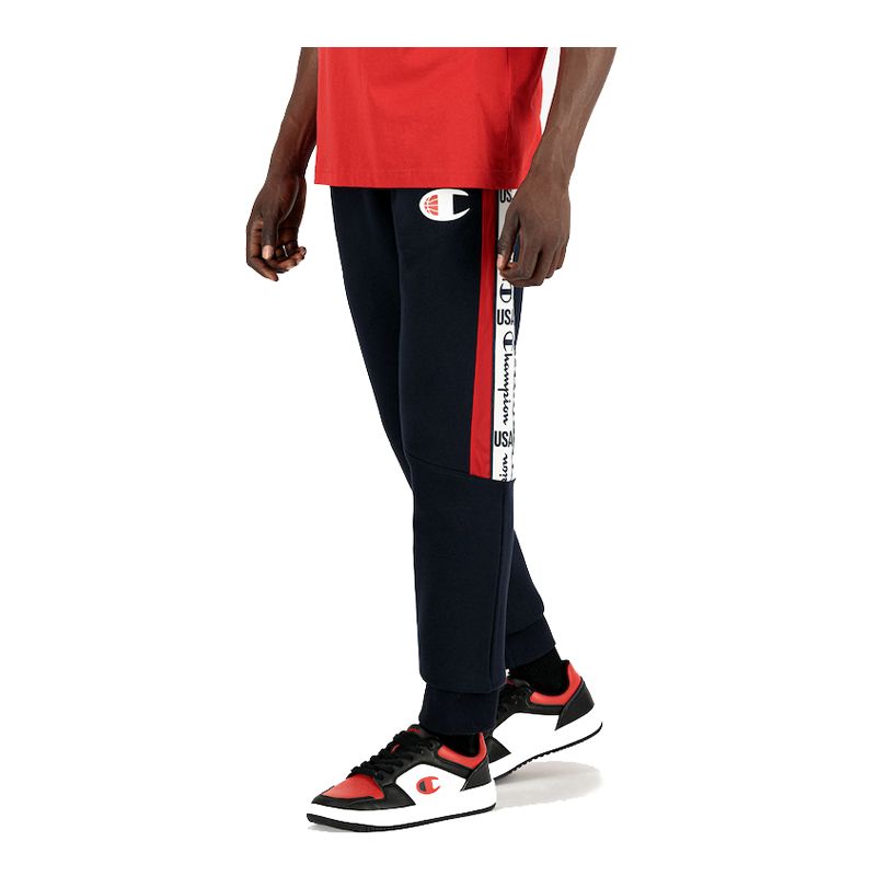 CHAMPION RIB CUFF PANTS กางเกงขายาว ผู้ชาย 216895-BS501 Blue - 1