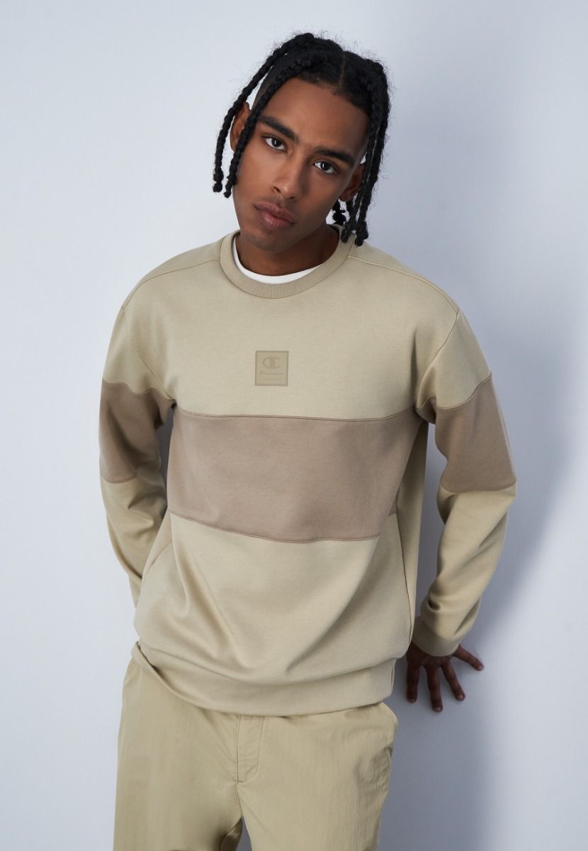 CHAMPION CREWNECK SWEATSHIRT เสื้อสเวตเชิ้ต ผู้ชาย 219763-YS073 Brown - 1