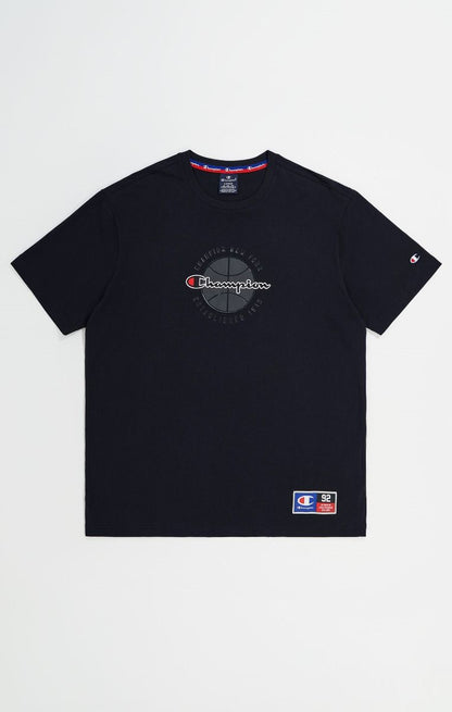 CHAMPION CREWNECK T-SHIRT เสื้อยืดทีเชิ๊ต ผู้ชาย 219794-KK001 Black - 1