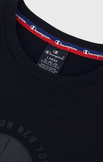 CHAMPION CREWNECK T-SHIRT เสื้อยืดทีเชิ๊ต ผู้ชาย 219794-KK001 Black - 1