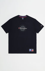 CHAMPION CREWNECK T-SHIRT เสื้อยืดทีเชิ๊ต ผู้ชาย 219794-KK001 Black - 1