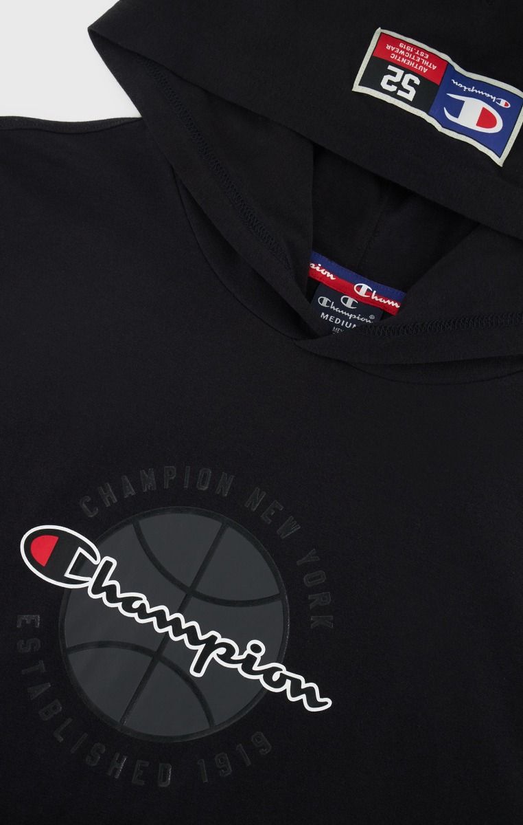 CHAMPION SLEEVELESS HOODED T-SHIRT เสื้อกล้าม ผู้ชาย 219795-KK001 Black - 1 Supersports Thailand