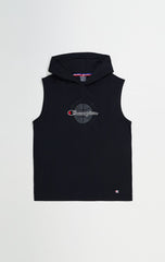 CHAMPION SLEEVELESS HOODED T-SHIRT เสื้อกล้าม ผู้ชาย 219795-KK001 Black - 1