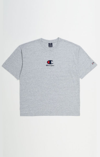 CHAMPION CREWNECK T-SHIRT เสื้อยืดทีเชิ๊ต ผู้ชาย 219847-EM021 Grey - 1