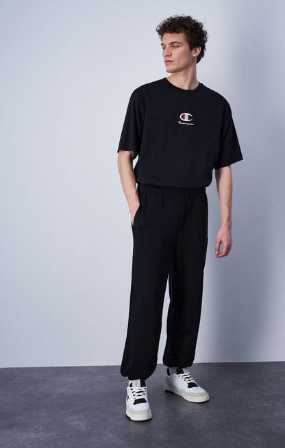 CHAMPION CREWNECK T-SHIRT เสื้อยืดทีเชิ๊ต ผู้ชาย 219847-KK001 Black - 1