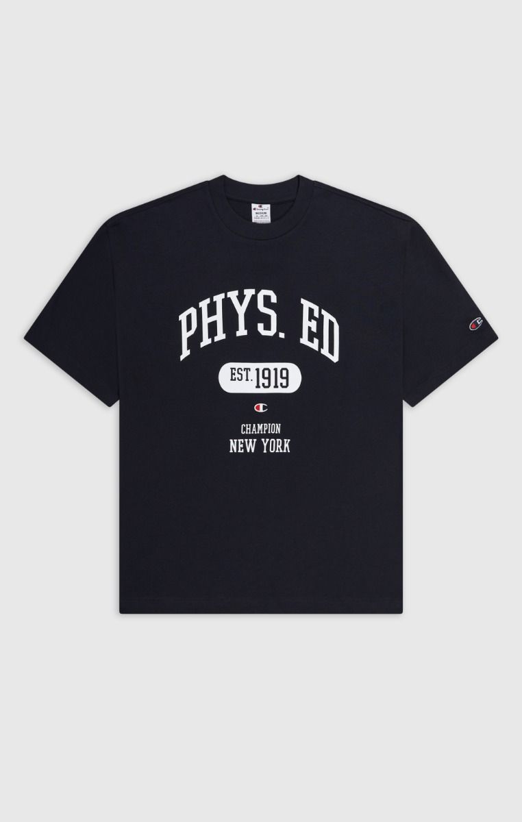 CHAMPION CREWNECK T-SHIRT เสื้อยืดทีเชิ๊ต ผู้ชาย 219856-KK002 Black - 1