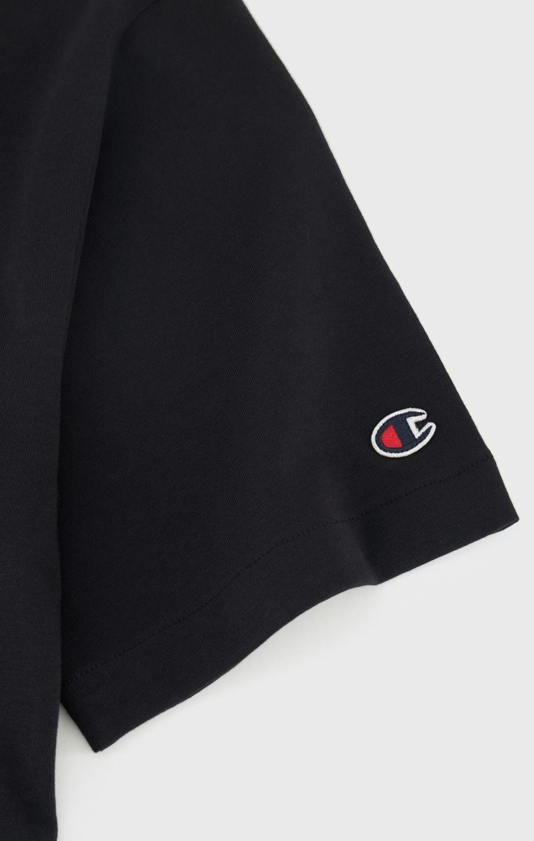 CHAMPION CREWNECK T-SHIRT เสื้อยืดทีเชิ๊ต ผู้ชาย 219856-KK002 Black - 1