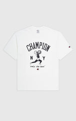CHAMPION CREWNECK T-SHIRT เสื้อยืดทีเชิ๊ต ผู้ชาย 219856-WW001 White - 1