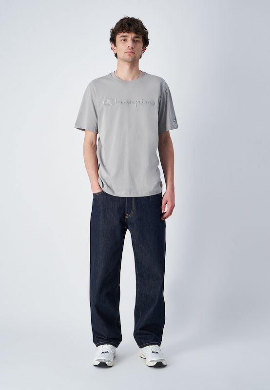 CHAMPION CREWNECK T-SHIRT เสื้อยืดทีเชิ๊ต ผู้ชาย 219870-ES002 Grey - 1