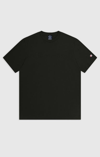 CHAMPION CREWNECK T-SHIRT เสื้อยืดทีเชิ๊ต ผู้ชาย 219870-KK001 Black - 1