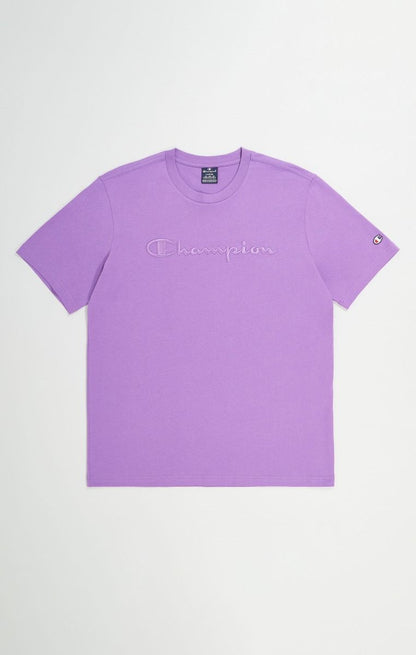CHAMPION CREWNECK T-SHIRT เสื้อยืดทีเชิ๊ต ผู้ชาย 219870-VS016 Purple - 1
