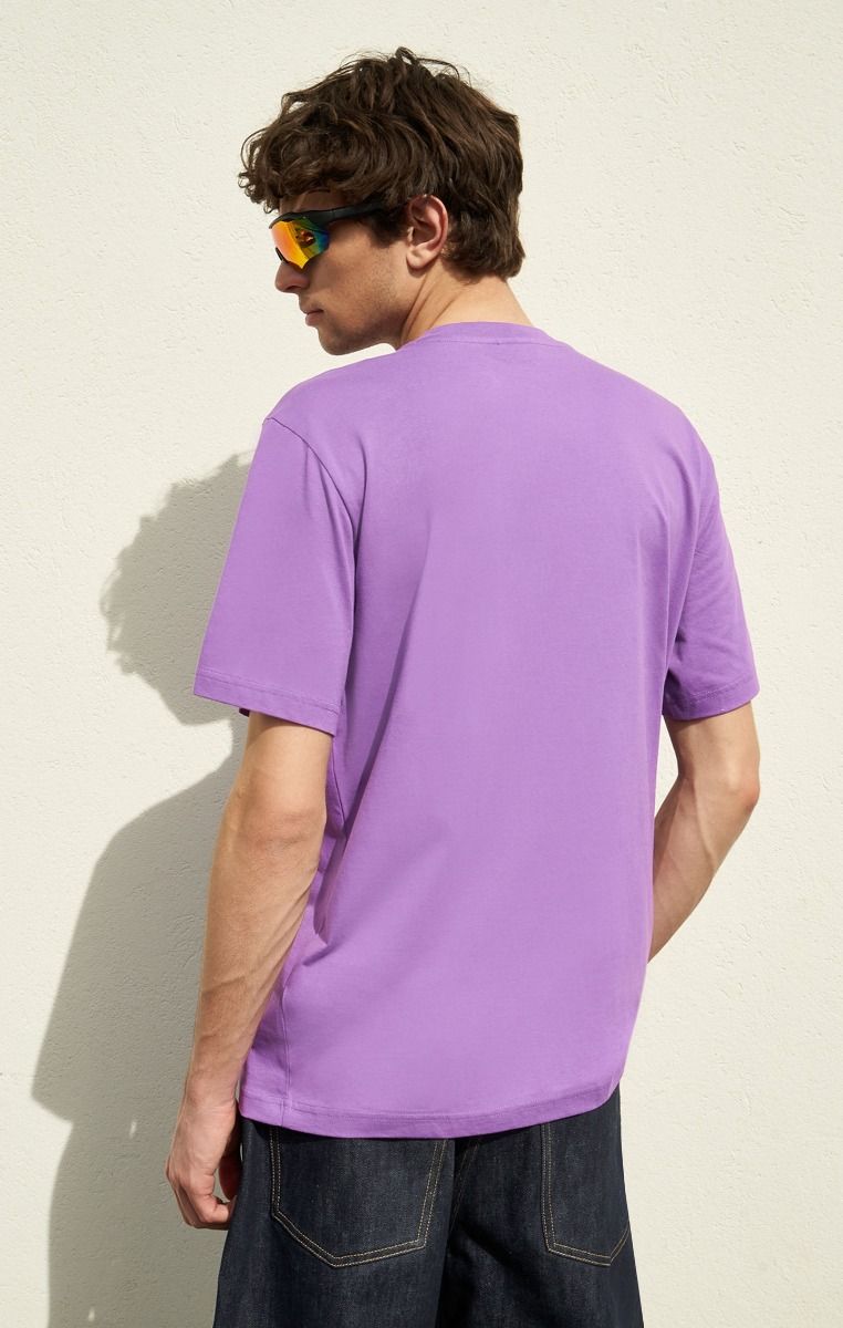 CHAMPION CREWNECK T-SHIRT เสื้อยืดทีเชิ๊ต ผู้ชาย 219870-VS016 Purple - 1