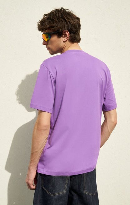 CHAMPION CREWNECK T-SHIRT เสื้อยืดทีเชิ๊ต ผู้ชาย 219870-VS016 Purple - 1