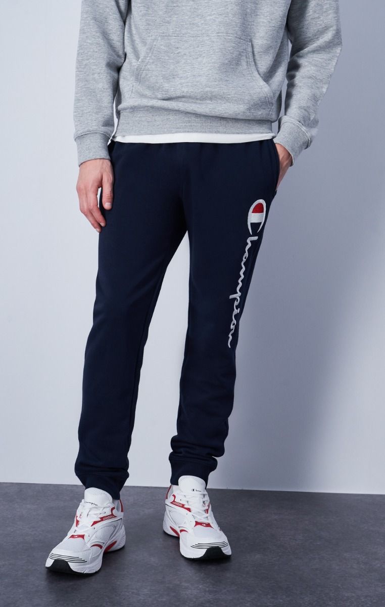 CHAMPION RIB CUFF PANTS กางเกงขายาว ผู้ชาย 219900-BS501 Blue - 1