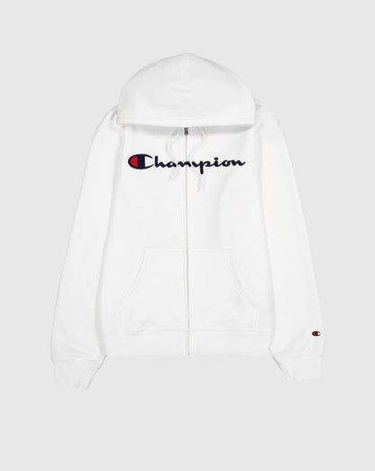 CHAMPION HOODED FULL ZIP SWEATSHIRT เสื้อแจ็คเก็ต ผู้ชาย 220255-WW001 White - 1
