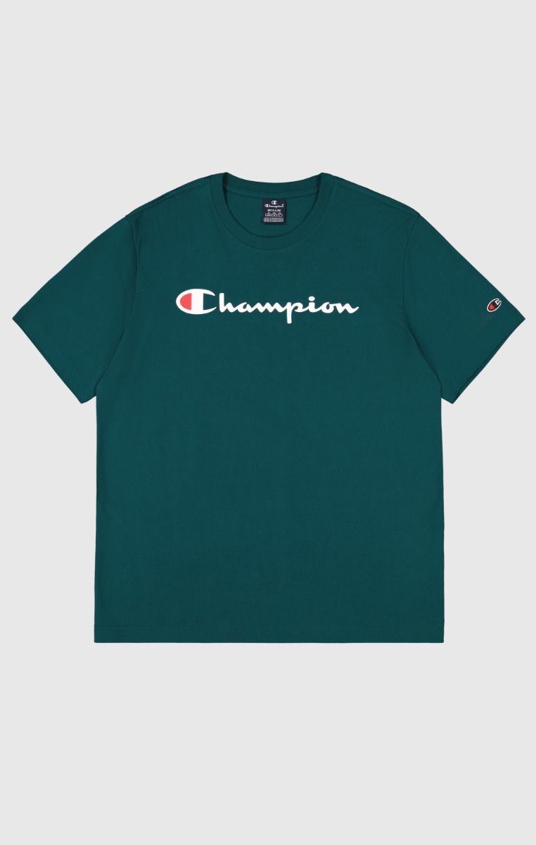 CHAMPION SS TEE เสื้อยืดทีเชิ๊ต ผู้ชาย 220256-GS502 Green - 1 Supersports Thailand