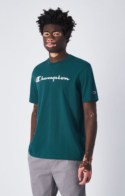CHAMPION SS TEE เสื้อยืดทีเชิ๊ต ผู้ชาย 220256-GS502 Green - 1